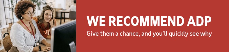 WE RECOMMEND ADP